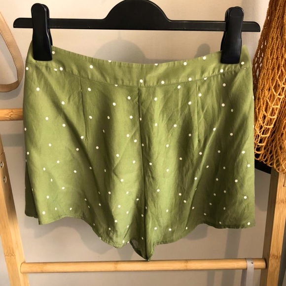 SIR THE LABEL Elsa SHORTS polka dot olive size 2 (US 6). - Picture 2 of 12